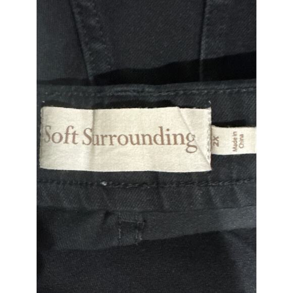 Soft Surroundings Straight Leg Jean, Size 2X or 22W, Black - Picture 6 of 7